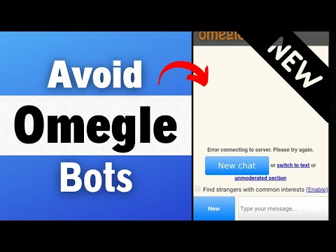 ¿Cómo puedo evitar encontrarme con bots en Omegle?